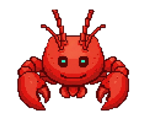 ClawTrace crab mascot